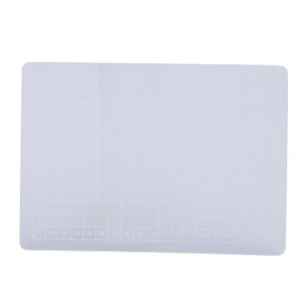 Self Healing Cutting Mat, Gridded Cutting Board for Crafts, Sewing, Composite PVC Versatile Non Slip Pad Board, Transparent Cutting Mat for Writing Painting (A5 Size)