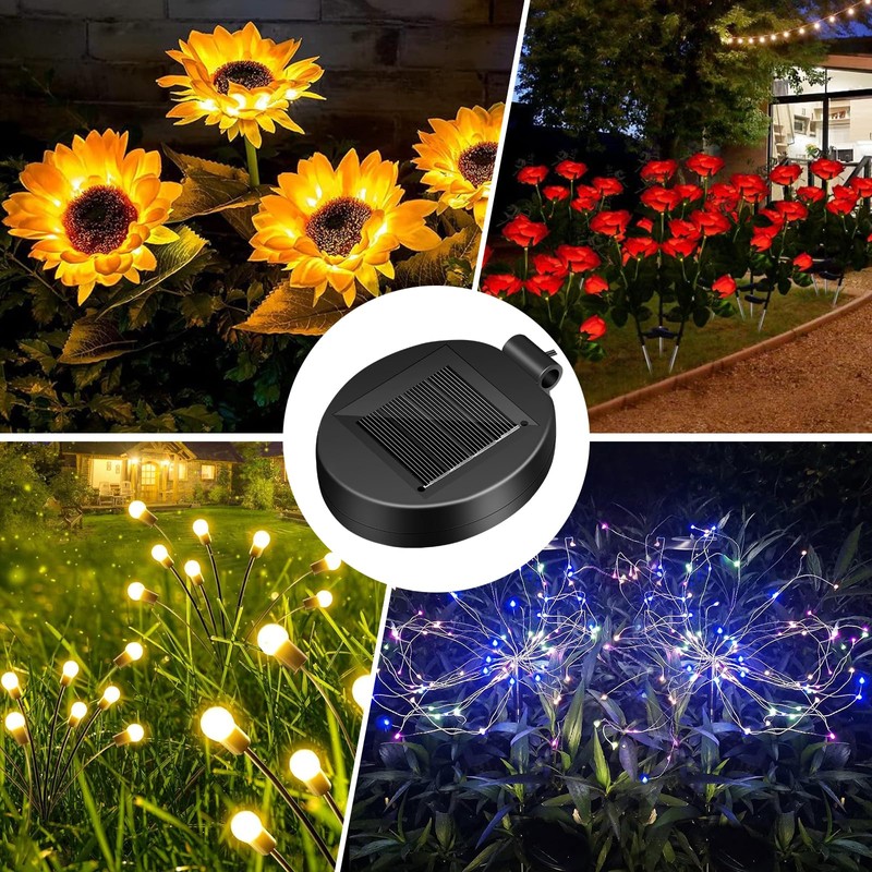 HELESIN Replacement Solar Panel for Garden Lights, Pack of 2,