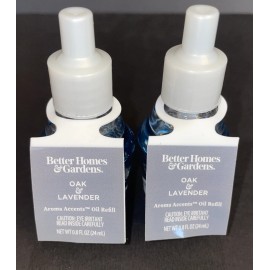 BETTER HOME & GARDENS 2 Better Homes & Gardens OAK & LAVENDER Fragrance Plug Oil Refill