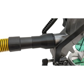 Vacuum Adapter for Metabo HPT and Hitachi Miter and Chop Saws - Galactic Gadgets (1-7/8in - Black)