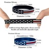 COYOUCO 10 Pack American Flag Bracelets -Thin Red Line Silicone