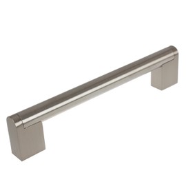 GlideRite Hardware 52003-160-SN-1 6.25" CC Round Cross Bar Cabinet Pulls (1 Pack), Stainless Steel