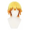 Lymalimoon Peluca Dorado Amarillo Y Naranja Zenitsu Anime Cosplay