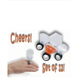 EUROPRENE NEW! EUROPRENE Plastic Wedding Ring Shot Glass 12 Shot Glasses .75oz