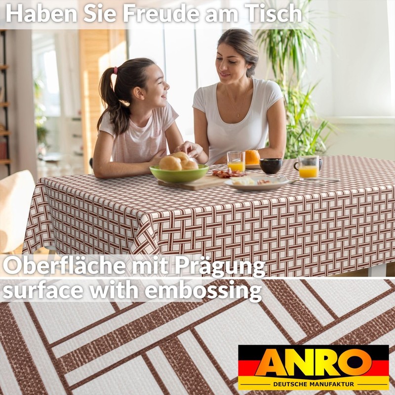 Oilcloth Tablecloth, Washable, Oilcloth, Garden Tablecloth, Outdoor, Indoor, 100 x