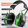 PROTEAR Ear Defenders with Radio DAB/DAB+/FM/Bluetooth 5.3, Noise Cancelling Wireless