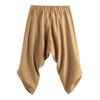 Gafeng Mens Yoga Capri Pants Casual Baggy Elastic Waist Drawstring