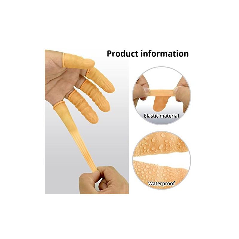 MELGO 200 Pcs Disposable Finger Protectors, Finger Cots, Latex Anti-Static