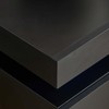 Black Nightstands Set of 2, LED End Table for Bedroom,