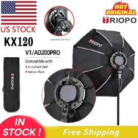 Triopo US Triopo KX120 47.2" Octagon Umbrella Softbox Diffuser Fr Godox Flash Speedlite