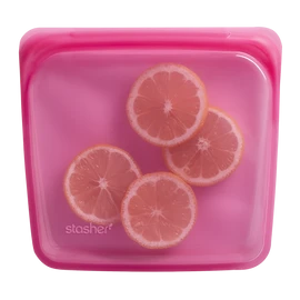 Stasher - Plastic-Free Sandwich Bag - Raspberry