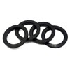 GoldenSunny 78.1 to 106 Hub Centric Rings, Black Plastic Hubcentric