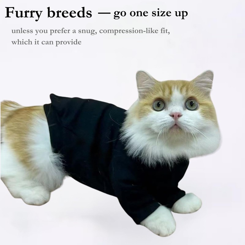 Cat Hypoallergenic Basic Shirt, Soft Breathable Warm Pullover Clothes Clothing