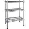 PRO&Family 14" x 24" NSF Chrome 3 Wire Shelf Kit