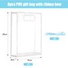 ZJHiome 8 Pack Clear Gifts Bag Plastic Tote Bags with