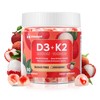 Vitamin D3 K2 Gummies w/Magnesium Sugar Free - 90 Count