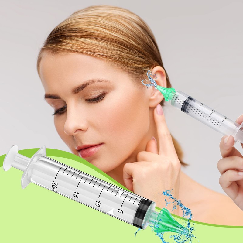 2 Pieces Ear Wax Cleaner Syringe Tip Ear Wax Flusher