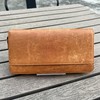 jxleichi Men's Long Wallet, Large Capacity, Long Wallet, Genuine Leather,