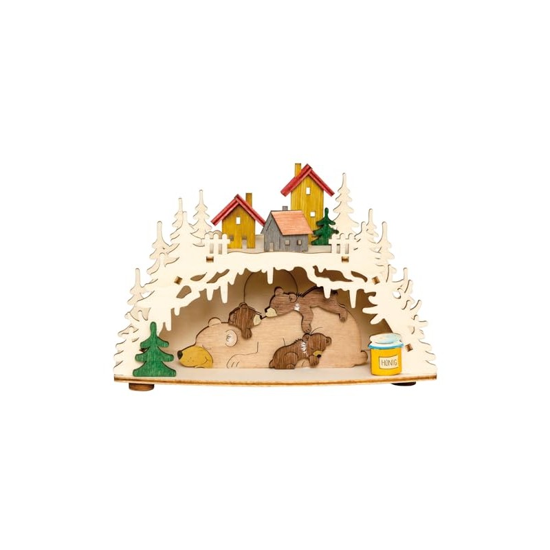 Drechslerei Kuhnert Smoke House Bear Cave Craft Kit