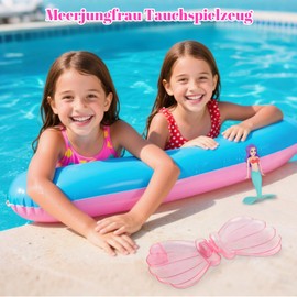 Lixstyea Mermaid Diving Toy - 2 Mermaids with 1 Shell, Mermaid Diving Toy for Children, Pool Toys Mermaid Toy, Diving Toy for Children from 6 Years