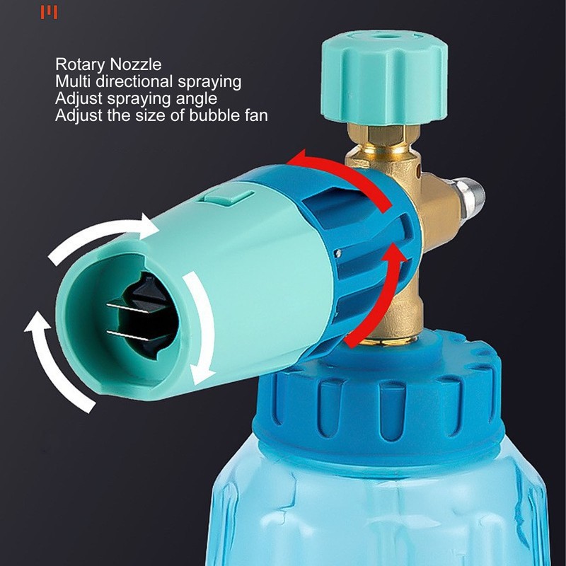 1L 4000psi Foam Generator Adjustable High Pressure Sprayer Washer Can
