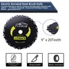 PLUMIA 9" x 20T 2-Set Carbon Steel Round Chainsaw Tooth