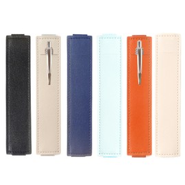 PHUSBLAY Leather Single Pen Holder - Organize and protect your favorite writing instrument with this stylish, high-quality pen holder. Perfect for work, school, or home use.