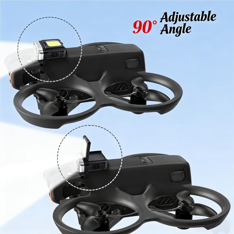Universal Drone LED Searchlight,Night Flight Safety Warning Light Spotlight