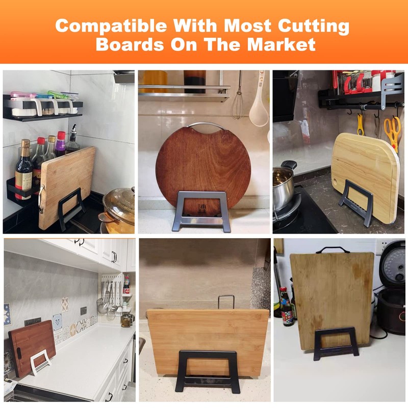 Xuenair Cutting Board Rack, Auto Width Adjustable Holder Stand for