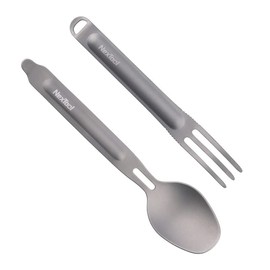 Nextool Camping Cutlery Set 2-Piece Travel Cutlery Stainless Steel Picnic Camping Soup Spoon Table Forks Fishing Hiking Travel Reusable