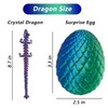 2 Pack 3D Printed Dragon Easter Egg with Dragon Inside,