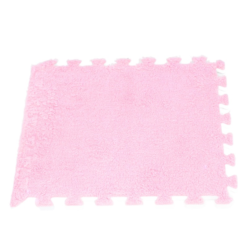 10pcs Plush Foam Floor Mat Prevent Slip Cuttable Thickened Interlocking