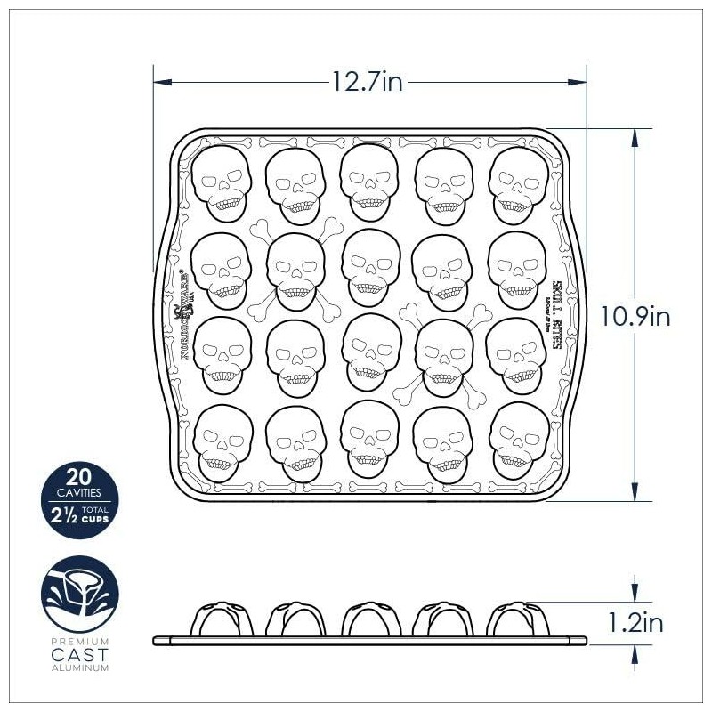 Nordic Ware Bitelets de calavera