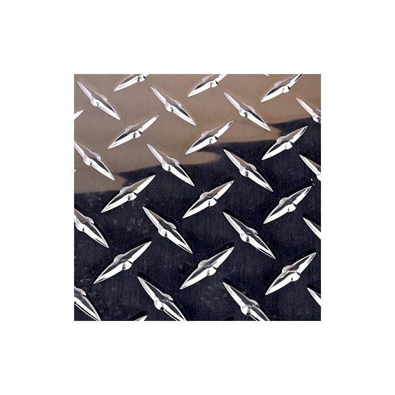 3003 Aluminum Diamond-Tread Sheet, Unpolished (Mill) Finish, H22 Temper, AMS