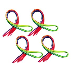 BIUDECO 60pcs Colorful Hair Strings Rainbow Hair Ropes for Girls Fashionable Accessories for Braiding and Ponytails for Parties and Events