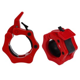 QIMEI-SHOP Dumbbell Clasps, Quick Release Barbell Clamps, Non-Slip Barbell Collars for 50 mm Olympic Bar, Weightlifting, Fitness, Training
