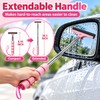 Extendable Car Mirror Squeegee for Rainwater Removal – Retractable Rubber