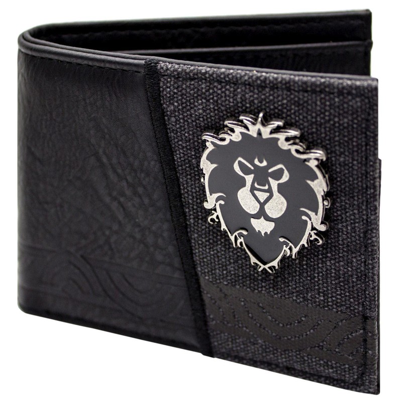 World of Warcraft Alliance Faction Insignia Metal Emblem Wallet Bi-Fold