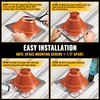 VIVIDA #7 Silicone Metal Roof Pipe Boot, High Temp Flexible