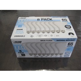 Feit Electric 65 Watt LED Br30 Flood 8 Pk