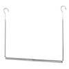 HDbonemu Foldable Hanging Closet Rod Adjustable Width and Height, Chrome