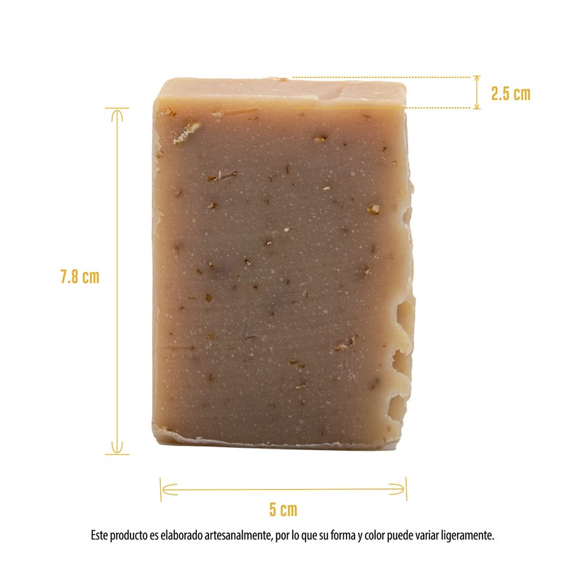 5 Pack Jabón Artesanal Natural Miel Avena 100 G Bam