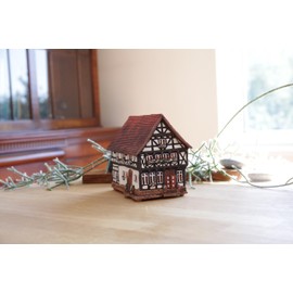 Midene Ceramic Art Tealight Candle Holder Room Decoration Handcrafted Collectible Miniature Aroma Light House Old House in Bad Hersfeld, Germany C339