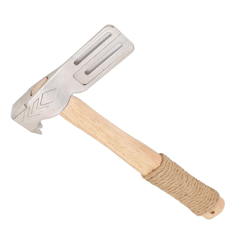 Magnetic Roofing Hammer, Multifunctional Magnet Roofing Hatchet with Solid Wood
