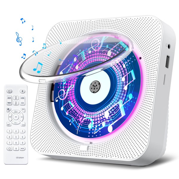 Gueray CD Player with Speakers Radio CD Player with Bluetooth