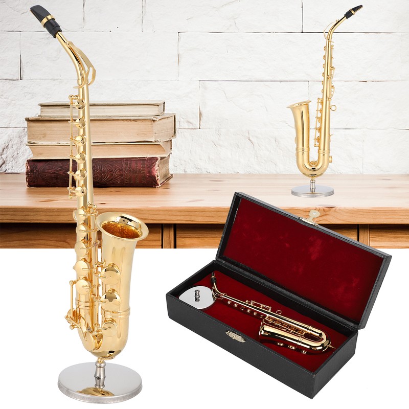Saxophone Ornaments Miniature Decoration Mini Musical Instrument Model Gift Craft
