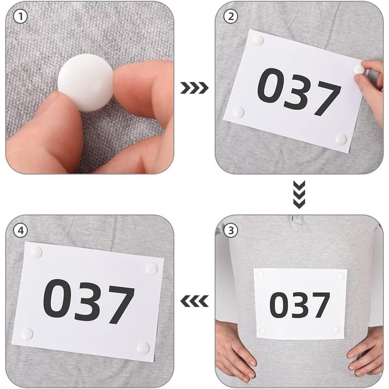 lohill Pack of 8 Start Number Holders, Start Number Bands,