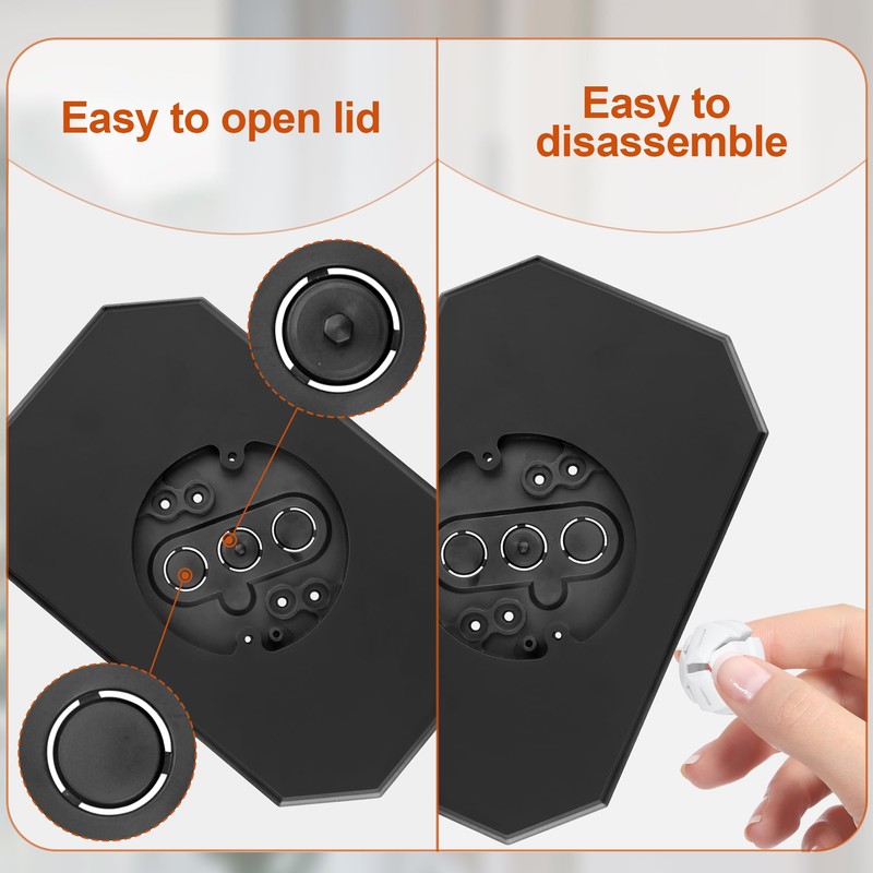 8141DBL Outdoor Light Mounting Block with Built-in Electrical Box Vinyl