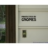 Minglewood Trading Protected by Gnomes 8" x 3" Vinyl Decal