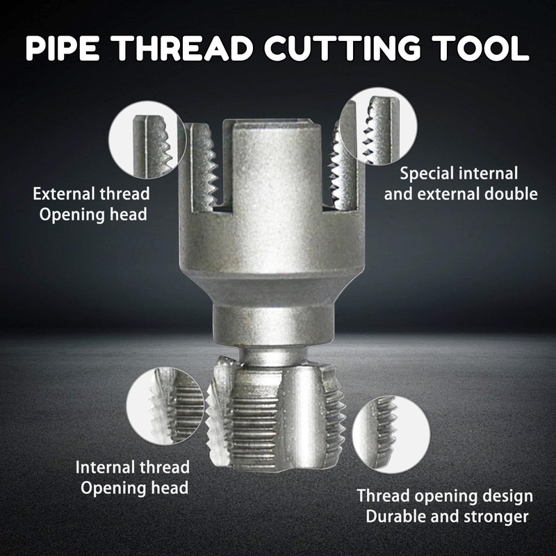 Pipe Thread Cutting Tool, Integrated Internal & External Pipe Threading